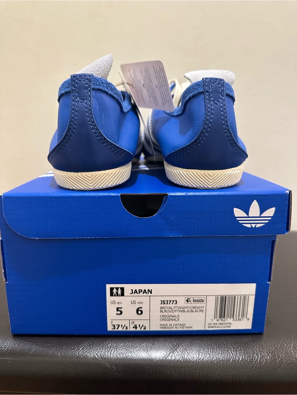 NIB Womens Adidas Originals Country Japan Sneakers JS3773 Bright Royal / Cloud W - Picture 8 of 8